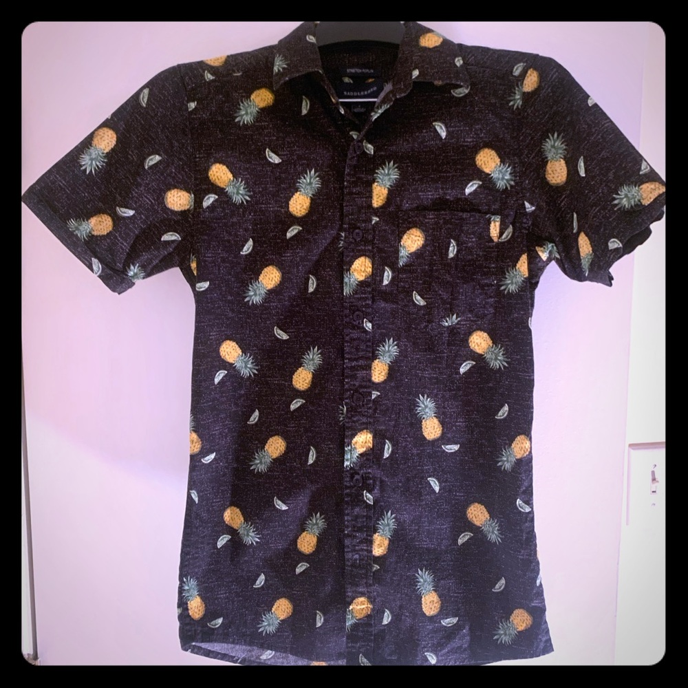 Vacation getaway short sleeve button down.
